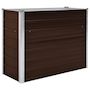 Voir la diapositive 2 : VIDAXL Lit sureleve de jardin Marron 100x40x77 cm Acier galvanise