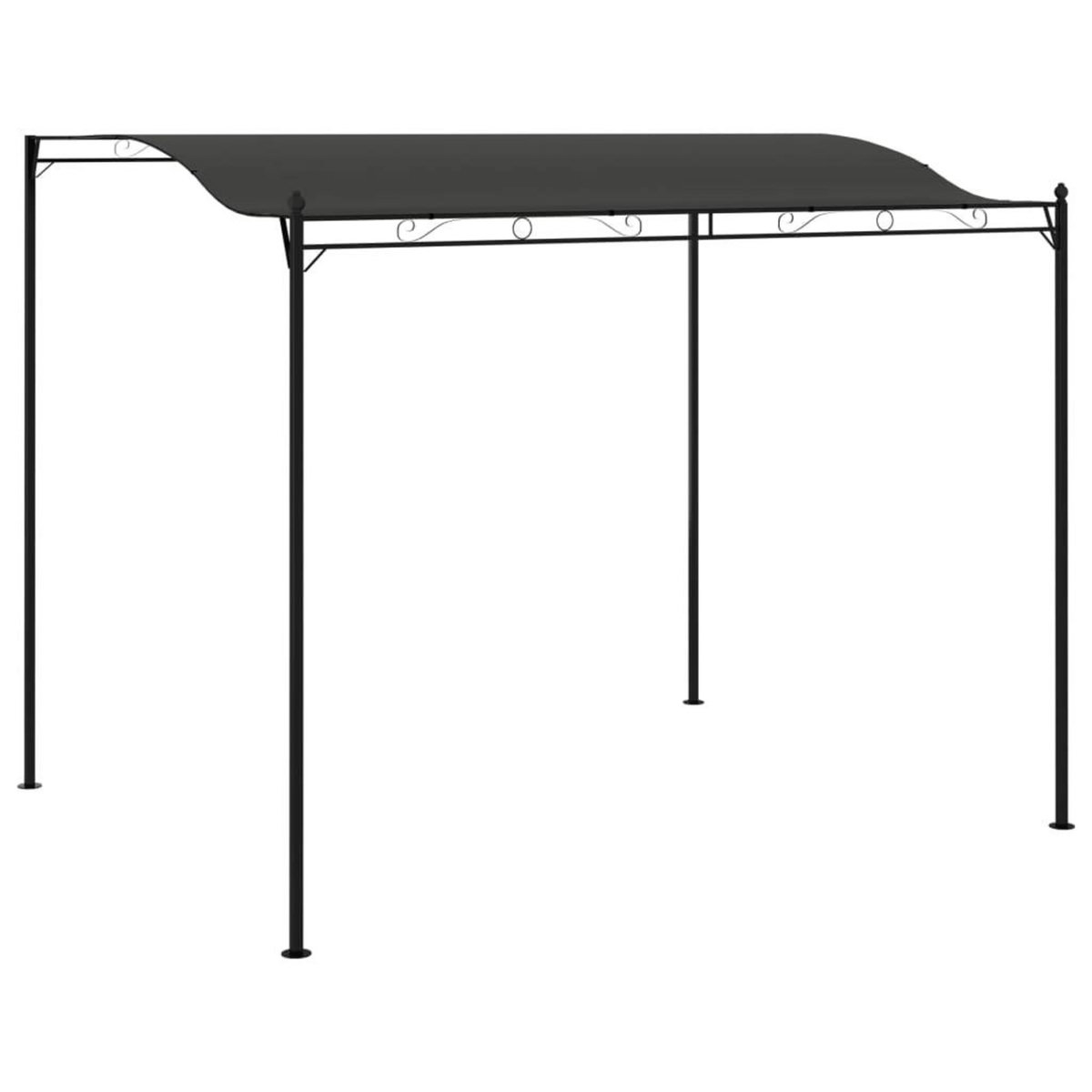 VIDAXL Auvent de parasol 3 x 2,4 m Anthracite