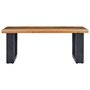 Voir la diapositive 3 : VIDAXL Table basse 100x50x40 cm Bois de teck massif et polyresine