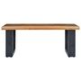 Voir la diapositive 3 : VIDAXL Table basse 100x50x40 cm Bois de teck massif et polyresine