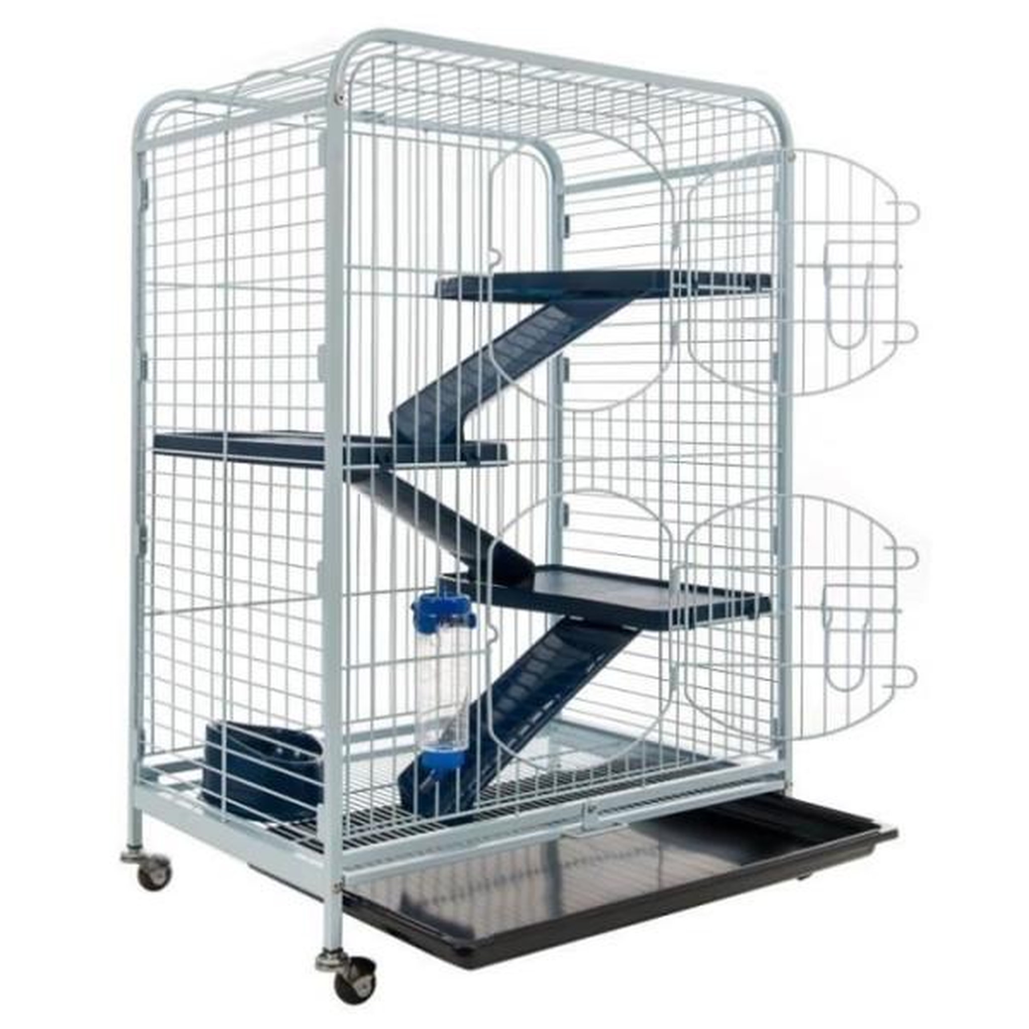 Voir la diapositive 3 : MARKET24 Cage petits rongeurs 64*44*93 cm - TYROL