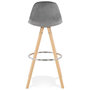 Voir la diapositive 5 : Paris Prix Tabouret de Bar Scandinave  Miro  97cm Gris & Naturel