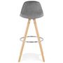 Voir la diapositive 5 : Paris Prix Tabouret de Bar Scandinave  Miro  97cm Gris & Naturel