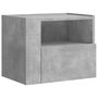 Voir la diapositive 5 : VIDAXL Tables de chevet murales 2 pcs gris beton 45x30x35 cm