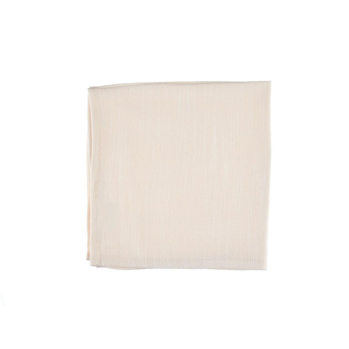 BJORN Serviette de table - 6 pièces - Lin et coton blanc crème