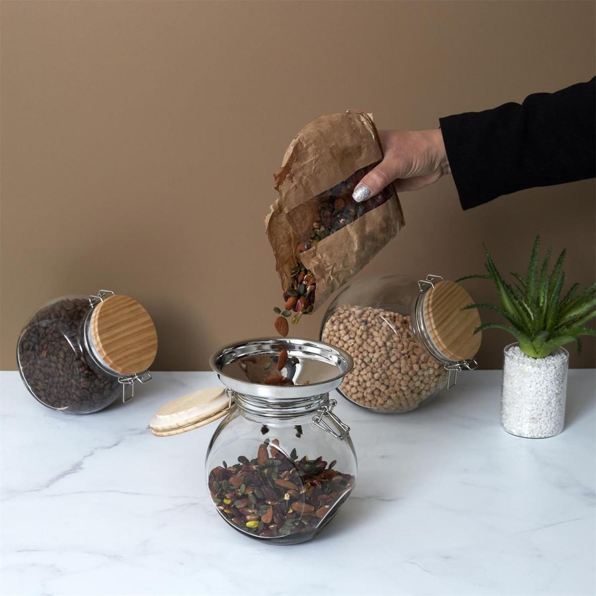 Voir la diapositive 2 : Lily Cook Entonnoir à Confiture  Inox  14cm Argent