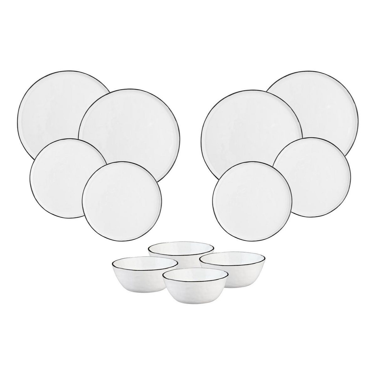 BJORN Service Les Essentiels PURE - 12 pièces - Blanc Neige