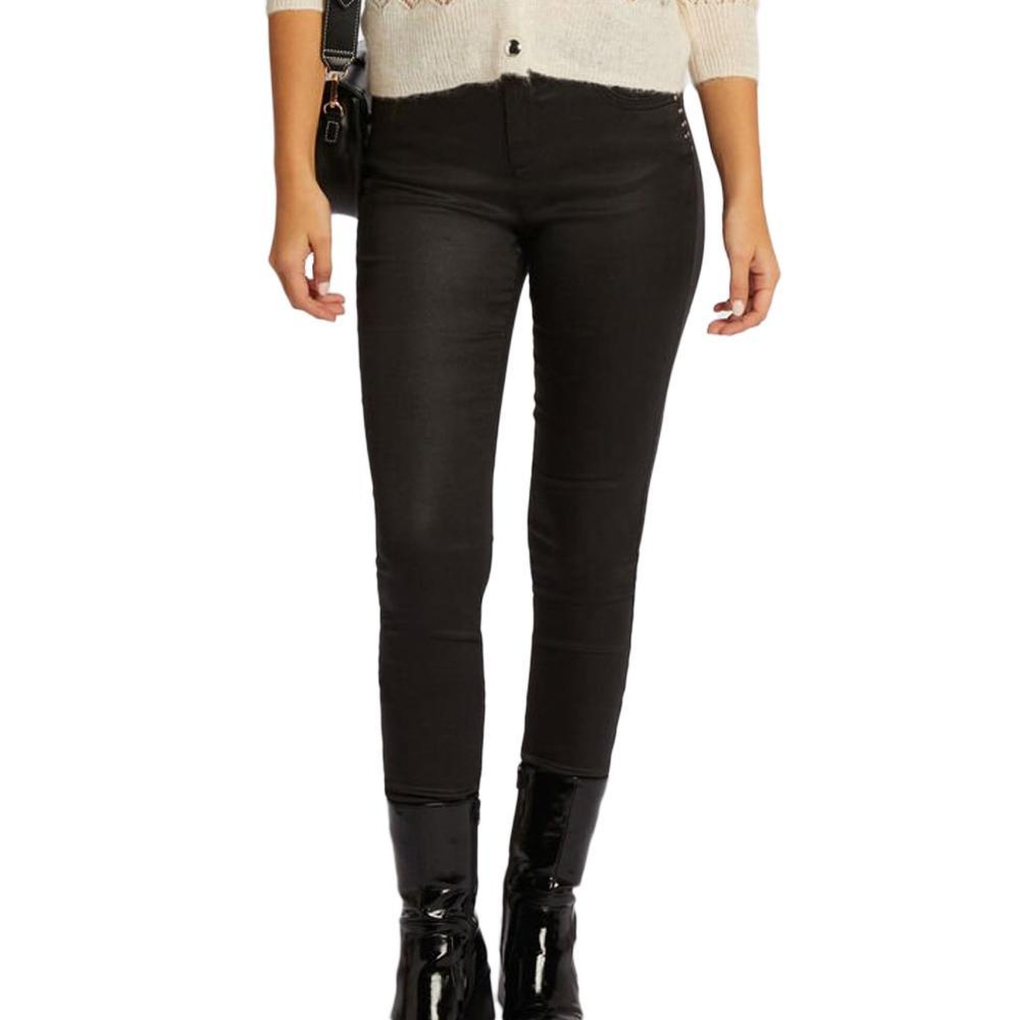 Voir la diapositive 2 : MORGAN Pantalon slim noir femme morgan pfrashi