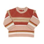 ELLE EST OU LA MER Pull  à rayures Fille EOM Koray. Coloris disponibles : Rose