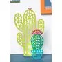 Artemio Silhouette en bois MDF origami - Cactus boule 15 cm
