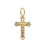 Voir la diapositive 1 : L'ATELIER D'AZUR Pendentif  - Médaille Christ sur la Croix Or 18 Carats 750 Jaune - Chaines Offertes