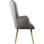 Voir la diapositive 3 : Habitat et Jardin Fauteuil style scandinave velours  Odense  - 73 x 81 x 92.5 cm - 1 place - Gris