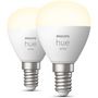 Voir la diapositive 4 : Philips Ampoule LED connectée HUE White E14 Sphérique x2