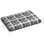 Voir la diapositive 6 : VIDAXL Coussins de canape palette lot de 7 Motif a carreaux gris