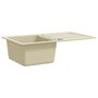 Voir la diapositive 4 : VIDAXL Evier de cuisine Granit Seul lavabo Beige