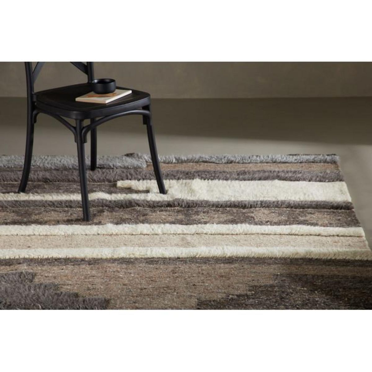 Paris Prix Tapis Déco en Laine  Vincent  202x300cm Multicolore