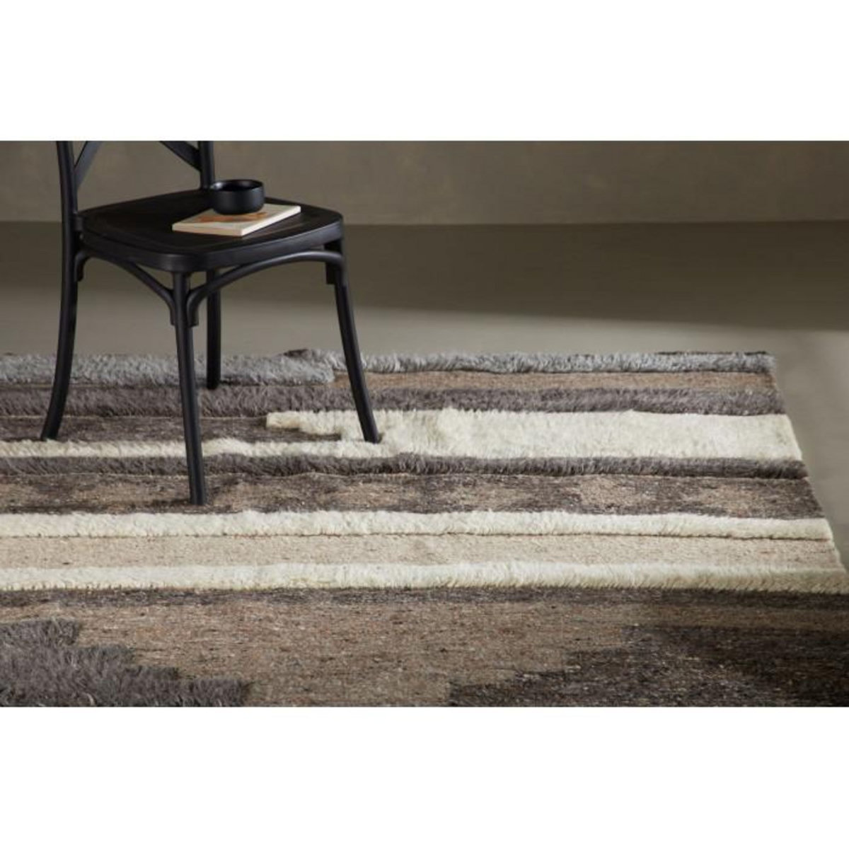 Paris Prix Tapis Déco en Laine  Vincent  202x300cm Multicolore