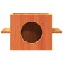 Voir la diapositive 3 : VIDAXL Maison pour chat cire marron 51x35x30 cm bois de pin massif