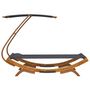 Voir la diapositive 4 : VIDAXL Lit repos et auvent 100x190x134cm Bois courbe massif Anthracite