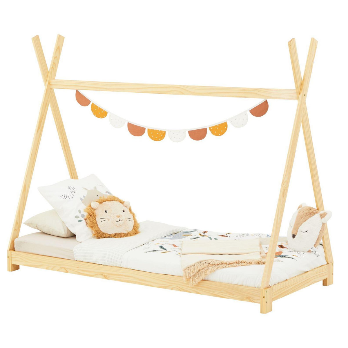 IDIMEX Lit enfant tipi ELIN, 90 x 190 cm en pin massif