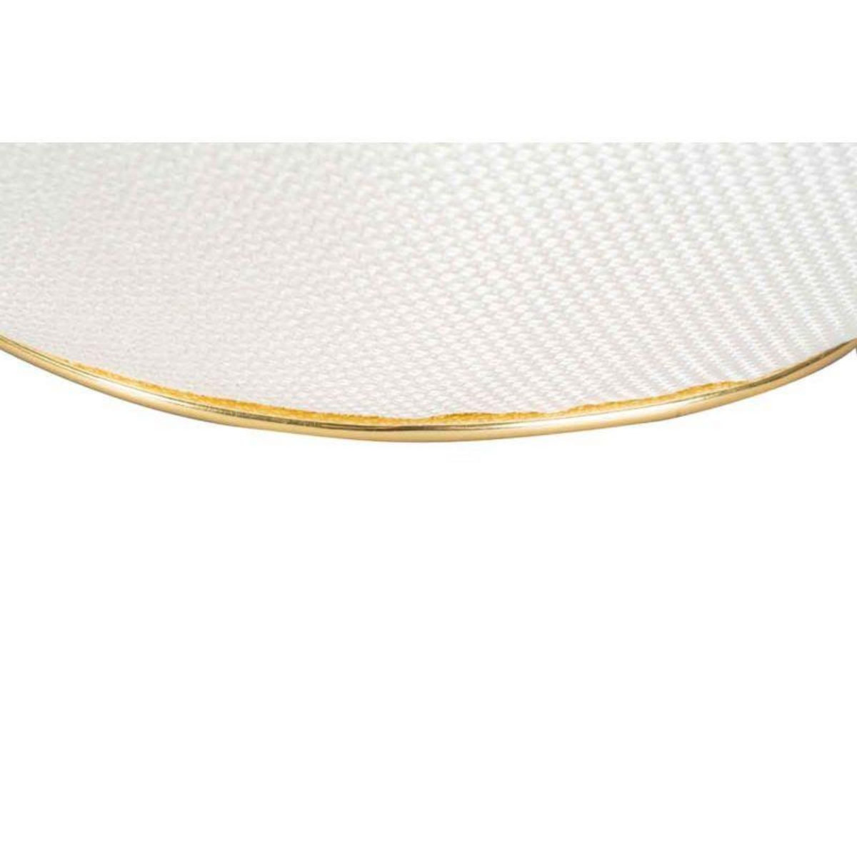 Paris Prix Tabouret Carré  Contessa  60cm Ivoire & Or