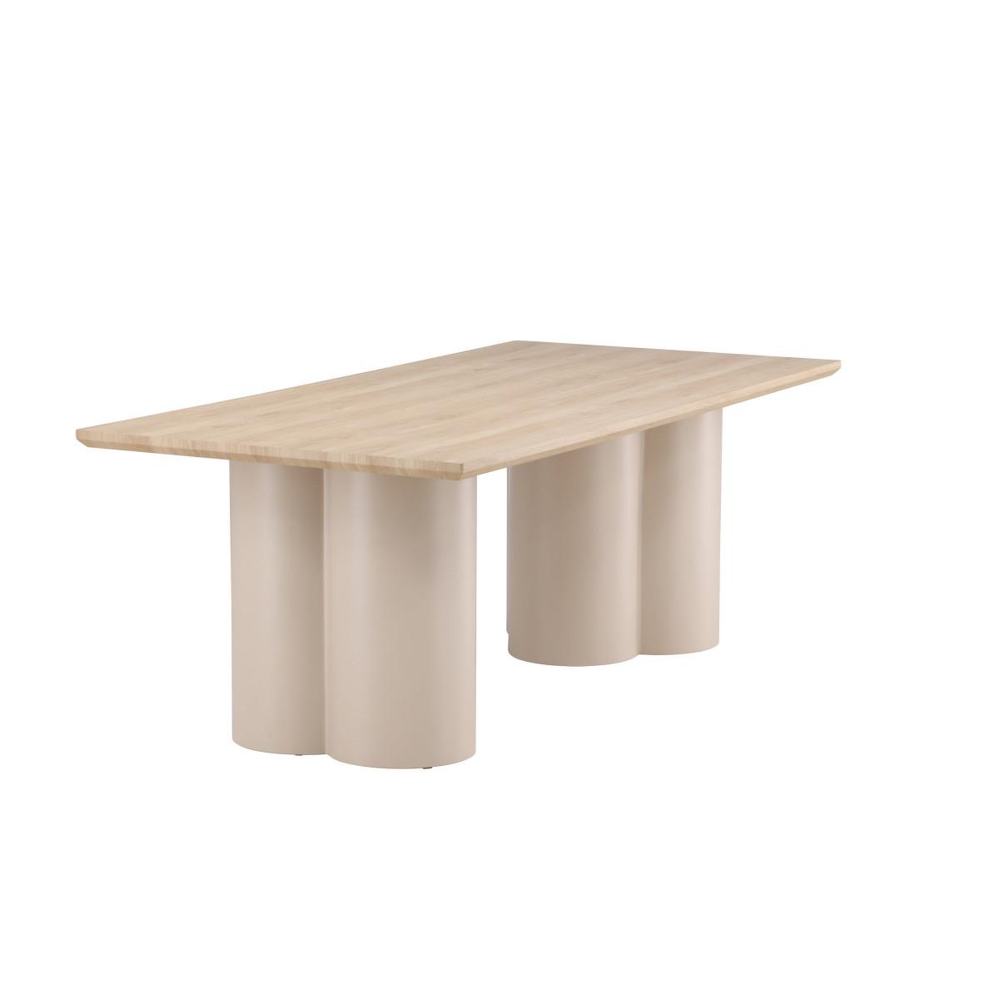 Voir la diapositive 2 : Paris Prix Table à manger design  olivia  210cm naturel & beige