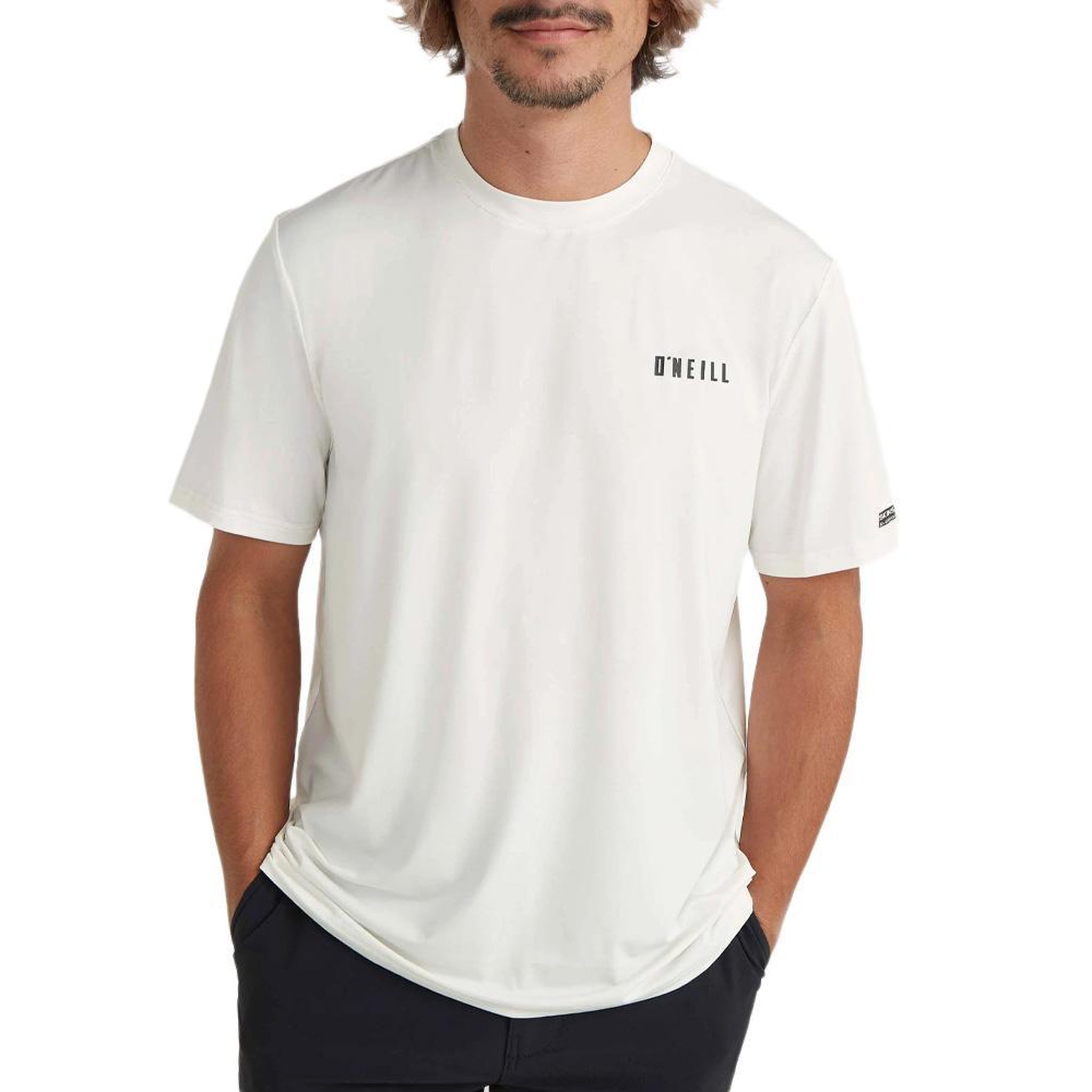 O'NEILL T-Shirt Blanc Homme O'Neill Polygienes. Coloris disponibles : Blanc