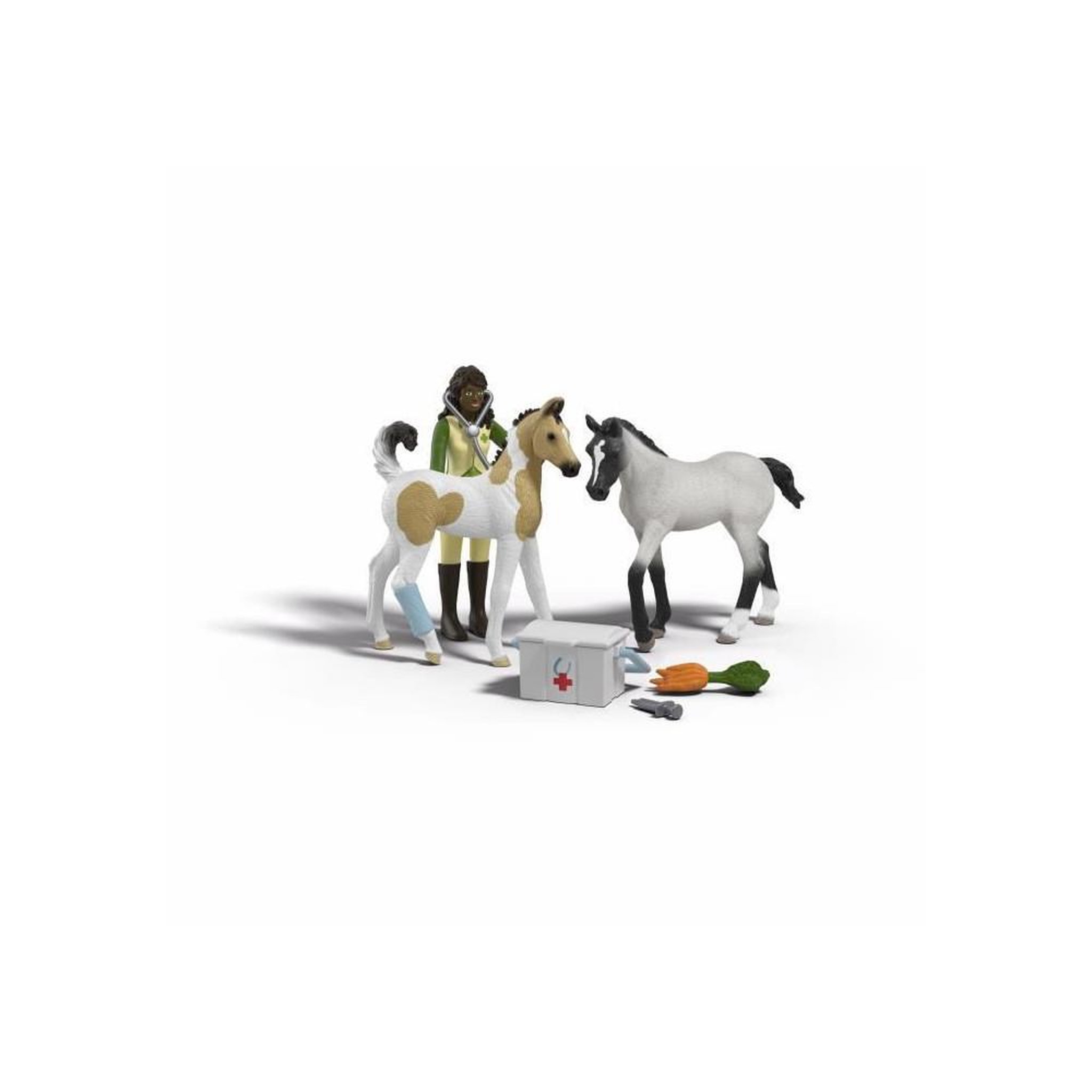 Schleich Figurine Soins pour les bébés animaux de Sarah, Schleich 42777 Gamme Horse Club