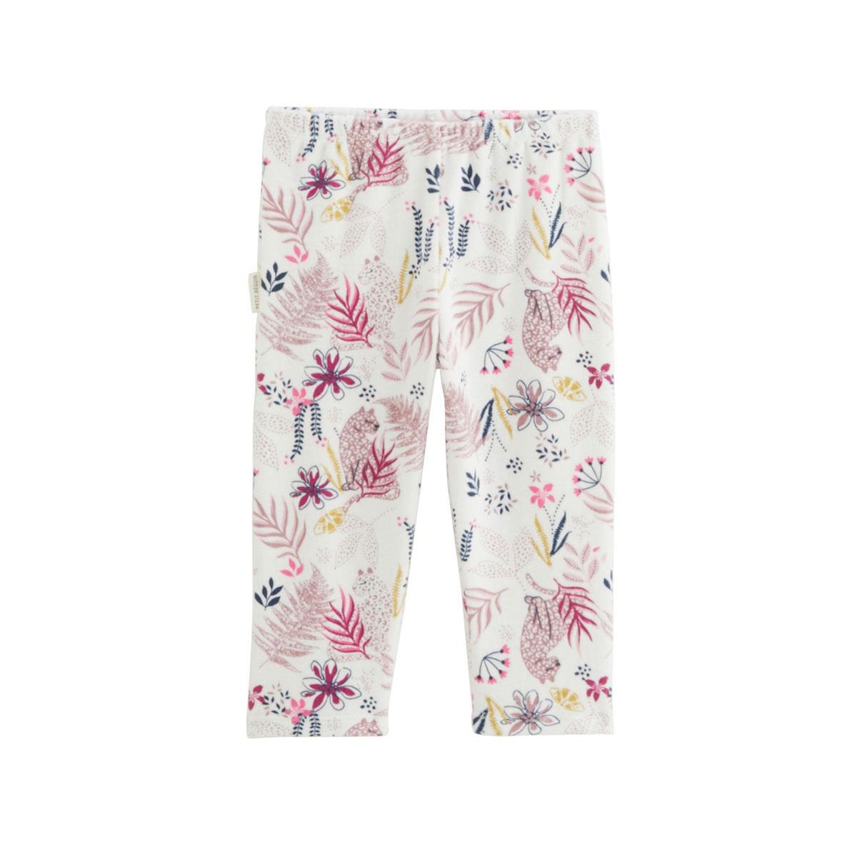 Petit Béguin Pyjama enfant 2 pièces en velours rose Louisa