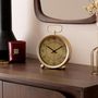 Voir la diapositive 2 : ATMOSPHERA Horloge à Poser à Gousset  Irina  19cm Doré