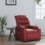 Voir la diapositive 1 : VIDAXL Fauteuil de massage inclinable Rouge bordeaux Similicuir