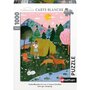 RAVENSBURGER Puzzle Nathan 1000 pièces - Let's go camping, Laura Lhuillier / Carte blanche 