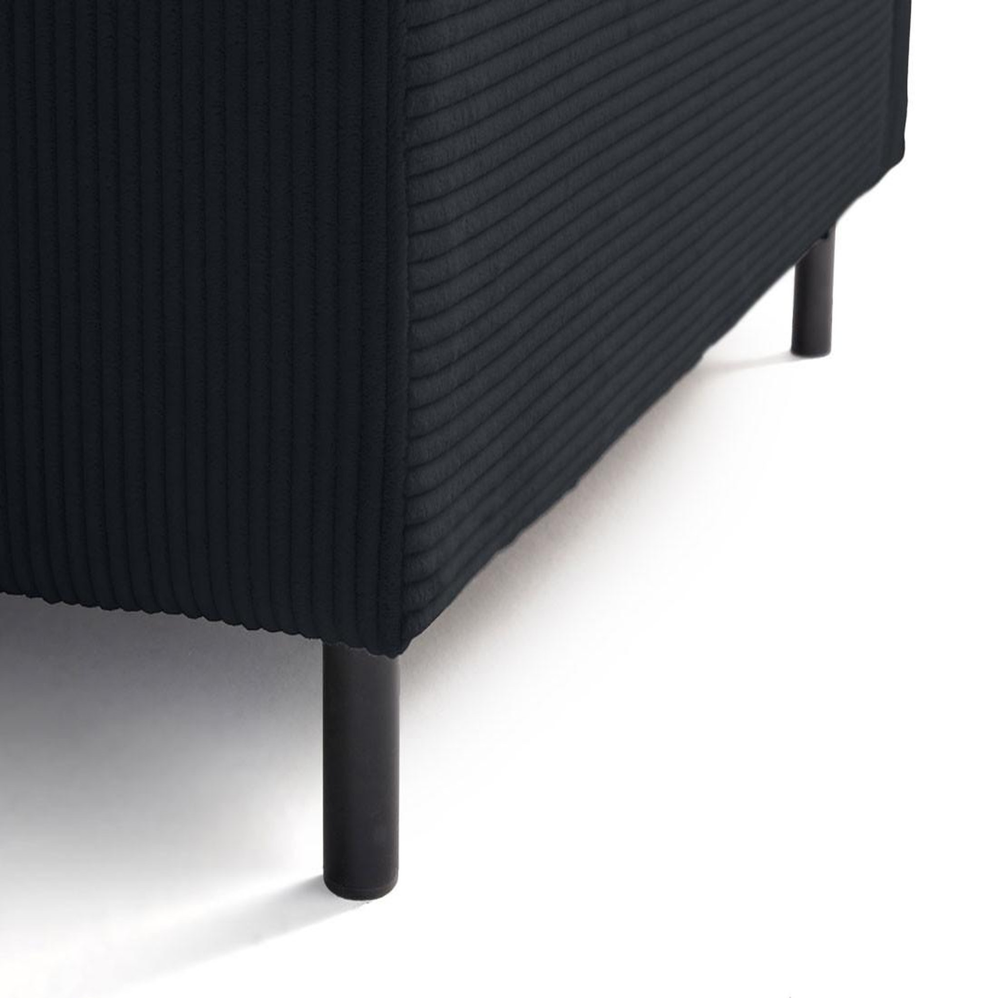 Voir la diapositive 6 : LISA DESIGN Edinburg - module d'assise d'angle gauche - en velours côtelé