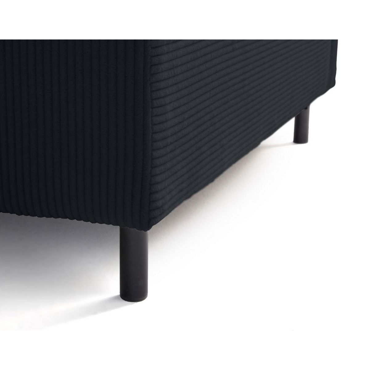 LISA DESIGN Edinburg - module d'assise d'angle gauche - en velours côtelé