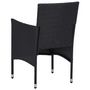 Voir la diapositive 5 : VIDAXL Chaises de jardin lot de 2 Resine tressee Noir