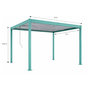 Voir la diapositive 3 : CONCEPT USINE Pergola bioclimatique structure et lames orientables en aluminium vert 4x3m RHODES
