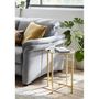 Voir la diapositive 6 : Paris Prix Table d'Appoint Design  Miroir  53cm Or