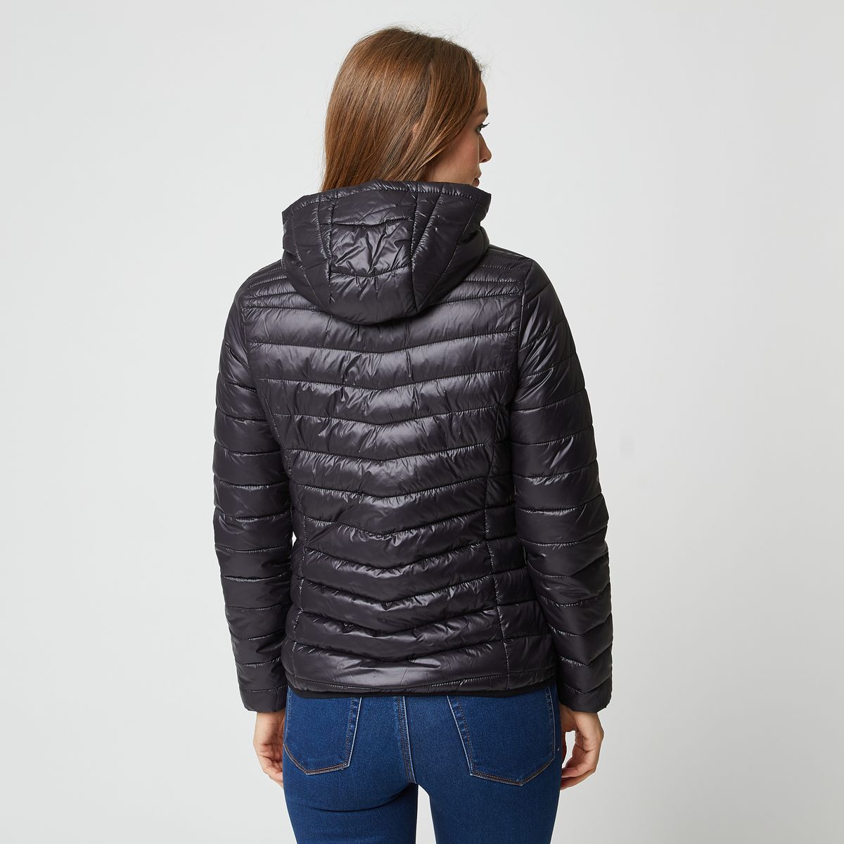 INEXTENSO Doudoune légère avec capuche noir femme