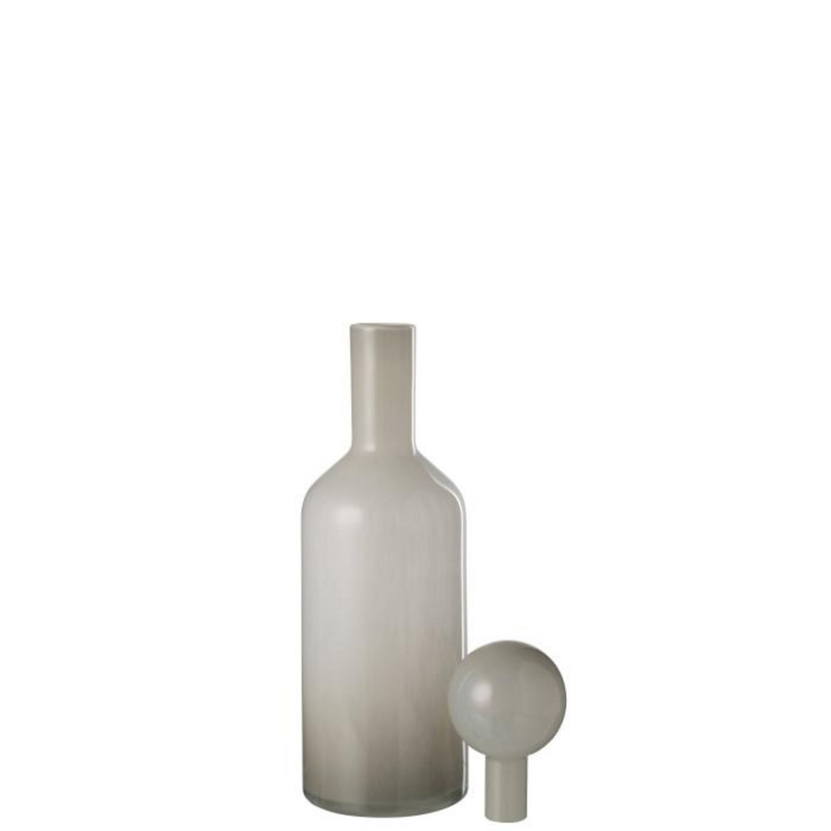 Paris Prix Vase Bouteille Bouchon en Verre  Doyle  46cm Gris