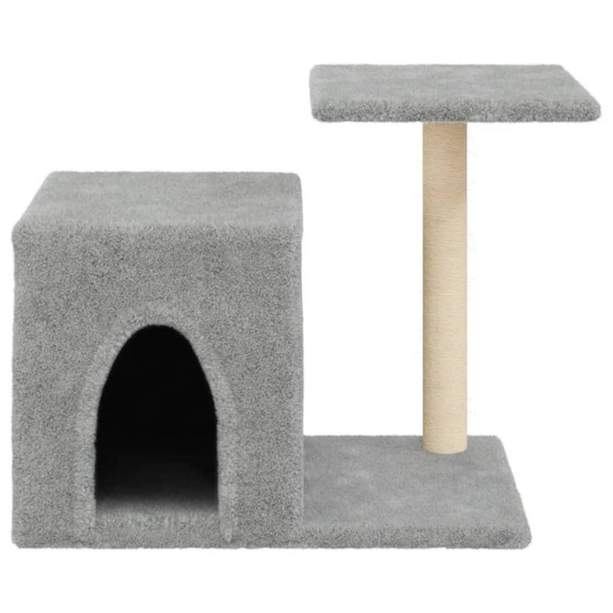 VIDAXL Arbre a chat avec griffoirs en sisal gris clair 50,5 cm