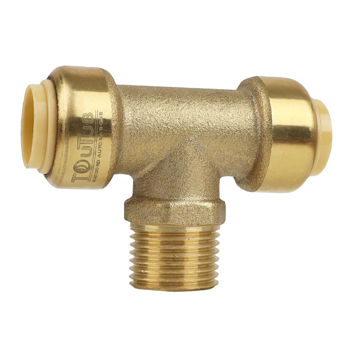 BOUTTE Raccord laiton tout tube Té, filetage mâle 15 x 21, Ø15 mm – Boutté