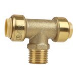 BOUTTE Raccord laiton tout tube Té, filetage mâle 15 x 21, Ø15 mm – Boutté