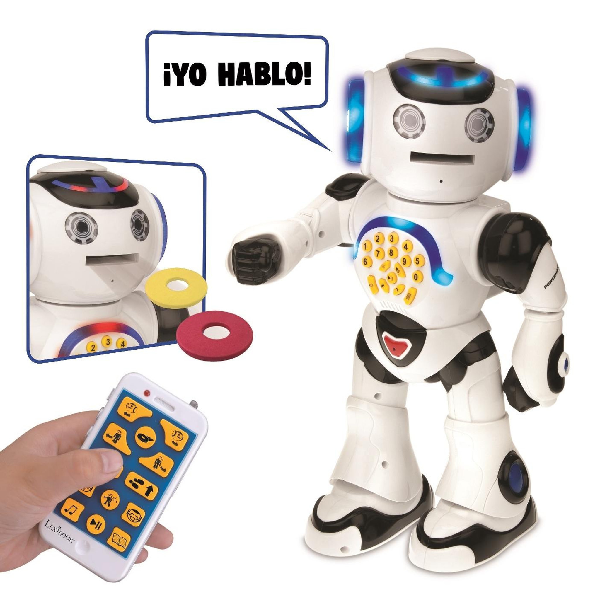 Voir la diapositive 1 : Lexibook POWERMAN Robot Interactif (Espagnol)