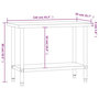 Voir la diapositive 6 : VIDAXL Table de travail de cuisine 110x55x85 cm acier inoxydable