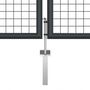 Voir la diapositive 4 : VIDAXL Portail en maille de jardin Acier galvanise 400 x 175 cm Gris