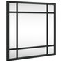 Voir la diapositive 2 : VIDAXL Miroir mural noir 30x30 cm carré fer
