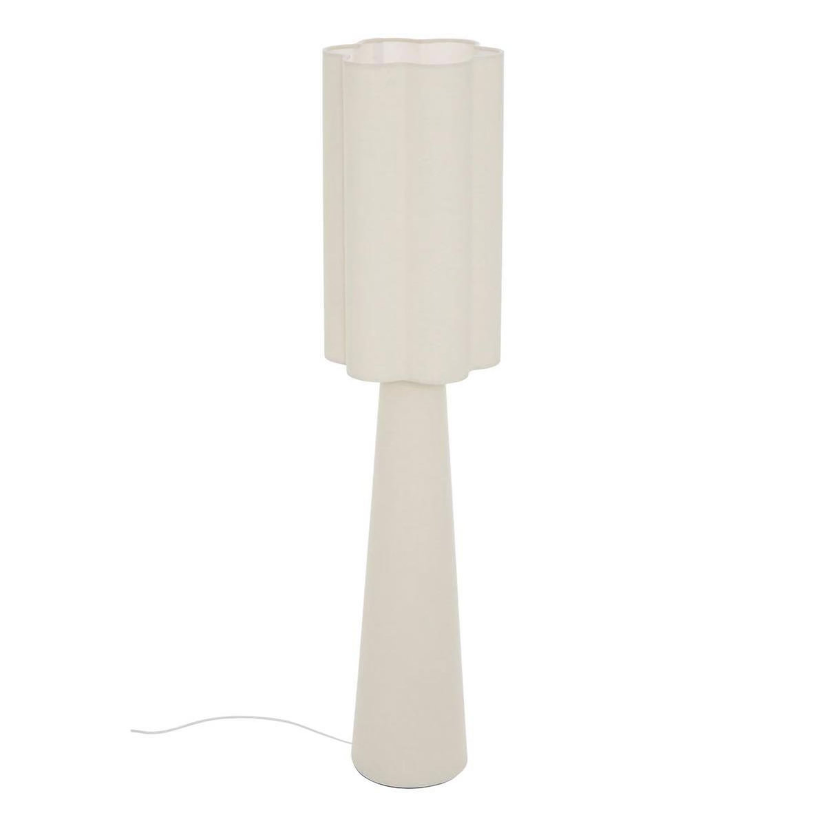 ATMOSPHERA Lampadaire Design Fleur  Blanca  124cm Beige
