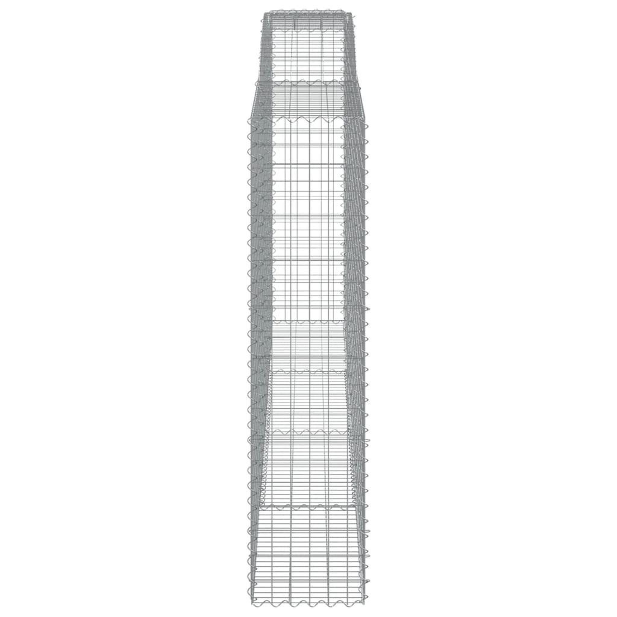 Voir la diapositive 5 : VIDAXL Paniers a gabions arques 8 pcs 400x50x200/220 cm Fer galvanise