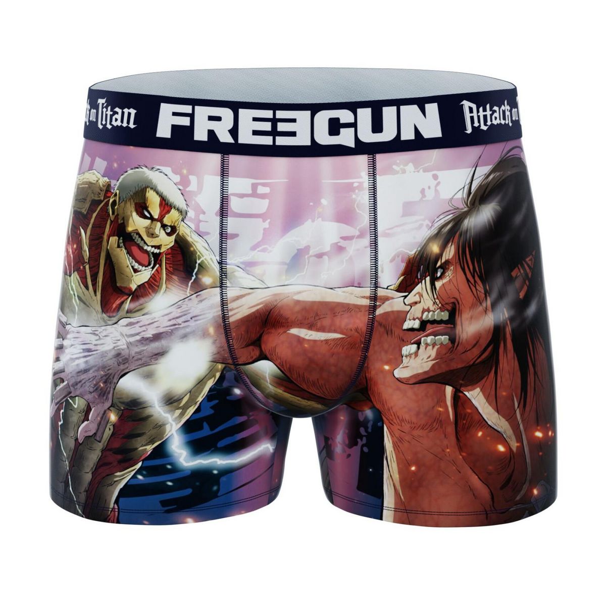 FREEGUN Lot de 3 boxers homme Attack On Titan