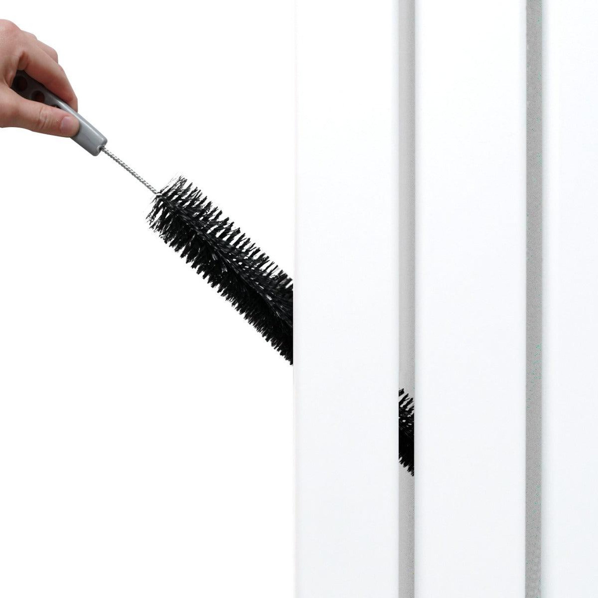 Voir la diapositive 4 : MONSTERSHOP Radiateur plat à miroir & vannes, 2 panneaux - 1800 x 425 mm